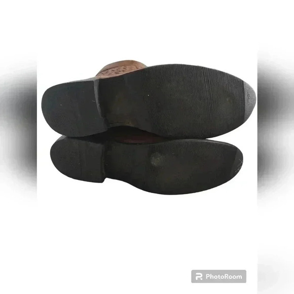 Frye Shirley Woven Huarache Mid Brown Leather Mid Cowboy Boots Womens 7.5 - Picture 5 of 5